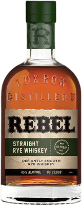 46,95 € Бесплатная доставка | Виски Бурбон Rebel Straight Rye Соединенные Штаты бутылка 70 cl