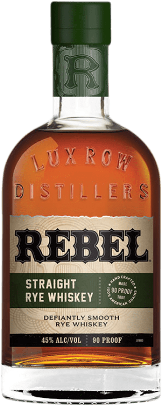 46,95 € 送料無料 | ウイスキー バーボン Rebel Straight Rye アメリカ ボトル 70 cl