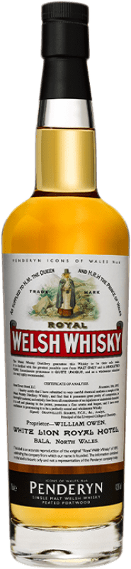 98,95 € Envío gratis | Whisky Single Malt Penderyn Royal Welsh País de Gales Reino Unido Botella 70 cl