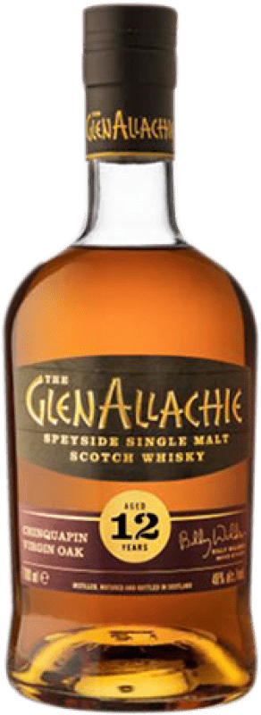 94,95 € Kostenloser Versand | Whiskey Single Malt Glenallachie Chinquapin Virgin Oak Speyside Schottland Großbritannien 12 Jahre Flasche 70 cl