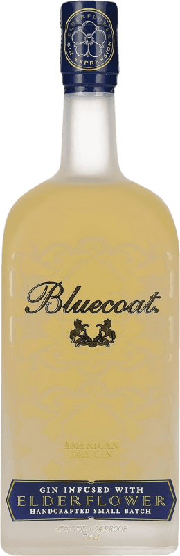47,95 € Envoi gratuit | Gin Philadelphia Bluecoat Elderflower Gin États Unis Bouteille 70 cl