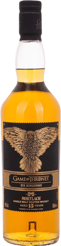 194,95 € Spedizione Gratuita | Whisky Single Malt Mortlach Game of Thrones Six Kingdoms Juego de Tronos Edizione Limitata Scozia Regno Unito 15 Anni 70 cl