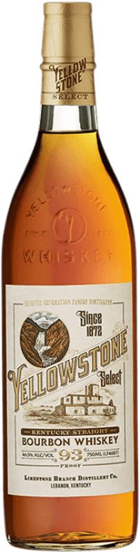 62,95 € Envío gratis | Whisky Bourbon Limestone Branch Yellowstone Straight Selection — Selección Estados Unidos Botella 70 cl