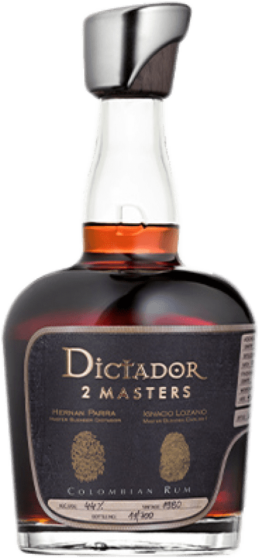 1 323,95 € 免费送货 | 朗姆酒 Dictador 2 Masters Carlos I 哥伦比亚 瓶子 70 cl