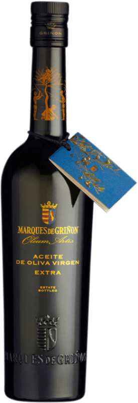 25,95 € Envío gratis | Aceite de Oliva Marqués de Griñón Oleum Artis Picual, Arbequina Botella Medium 50 cl