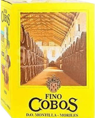 28,95 € Бесплатная доставка | Креплёное вино Navisa Cobos Fino — Фино D.O. Montilla-Moriles Испания Pedro Ximénez Bag in Box — вино в коробке 5 L