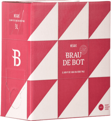 23,95 € Free Shipping | Red Wine Sant Josep Brau de Bot D.O. Catalunya Spain Grenache Tintorera Bag in Box 5 L