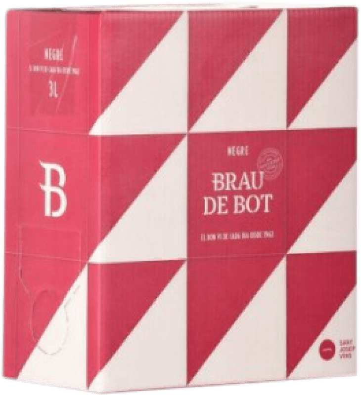 12,95 € Envoi gratuit | Rouge mousseux Sant Josep Brau de Bot D.O. Catalunya Espagne Grenache Tintorera Bag in Box 3 L