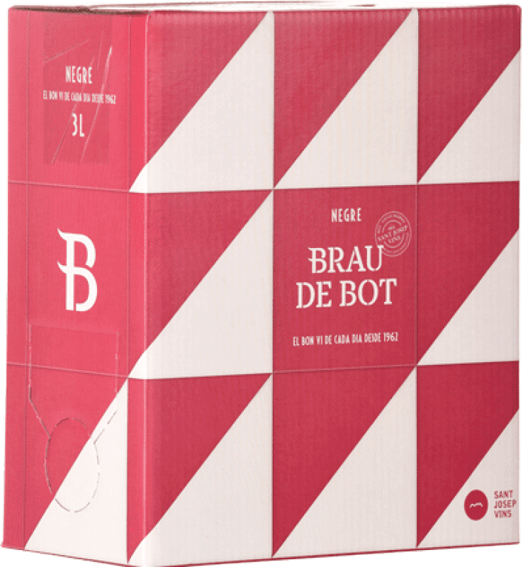 14,95 € Free Shipping | Red Wine Sant Josep Brau de Bot D.O. Catalunya Spain Garnacha — Grenache Bag in Box 3 L