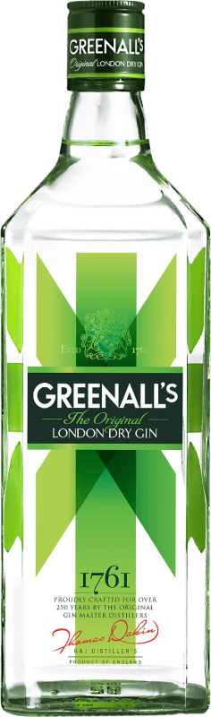 19,95 € Envio grátis | Gin G&J Greenalls Reino Unido Garrafa 1 L