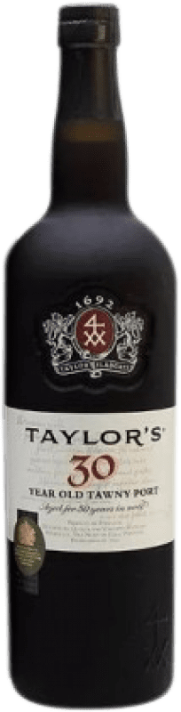 129,95 € Kostenloser Versand | Süßer Wein Taylor's Tawny I.G. Porto Portugal Touriga Franca, Touriga Nacional, Tinta Barroca 30 Jahre Flasche 75 cl
