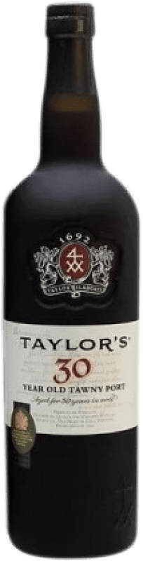 164,95 € 送料無料 | 甘口ワイン Taylor's Tawny I.G. Porto ポルトガル Touriga Franca, Touriga Nacional, Tinta Barroca 30 年 ボトル 75 cl