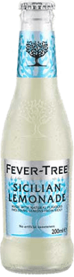 4,95 € 免费送货 | 盒装4个 饮料和搅拌机 Fever-Tree Sicilian Lemonade 英国 小瓶 20 cl