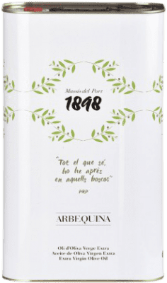74,95 € Бесплатная доставка | Оливковое масло Sant Josep Massís del Port 1898 D.O. Terra Alta Испания Arbequina Большая банка 5 L