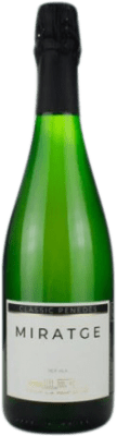 19,95 € Бесплатная доставка | Белое игристое La Font de Jui Miratge Природа Брута D.O. Penedès Испания Pinot Black, Chardonnay бутылка 75 cl