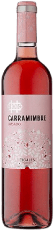 7,95 € 免费送货 | 桃红葡萄酒 Carramimbre Clarete 经典 D.O. Cigales 西班牙 Tempranillo — 丹魄, Garnacha — 歌海娜, Albillo — 阿尔比略, Verdejo — 维德霍 75 cl
