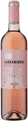 7,95 € Free Shipping | Rosé wine Carramimbre Pálido Rosé D.O. Cigales Spain Tempranillo, Grenache, Albillo, Grenache Grey, Verdejo Bottle 75 cl