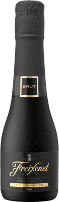 35,95 € Free Shipping | 3 units box White Sparkling Wine Freixenet Cordón Negro Selection D.O. Cava Spain Macabeo, Xarel·lo, Parellada Small Bottle 20 cl