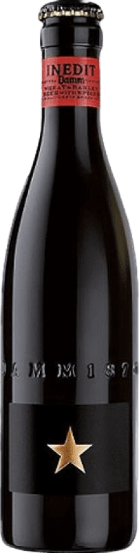 11,95 € Бесплатная доставка | Коробка из 6 единиц Пиво Estrella Damm Inedit D.O. Catalunya Испания треть литровая бутылка 33 cl