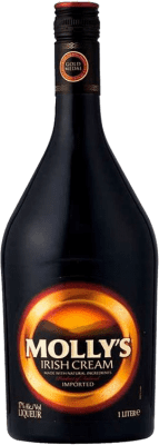 14,95 € Spedizione Gratuita | Crema di Liquore Molly's Crema Irlandesa Irlanda Bottiglia 1 L