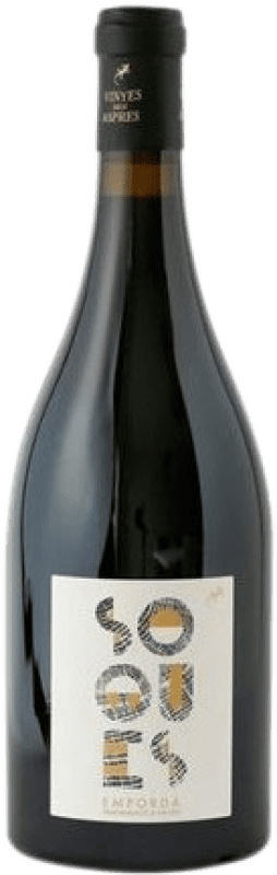 59,95 € Free Shipping | Red Sparkling Wine Aspres Soques D.O. Empordà Spain Grenache Tintorera Bottle 75 cl