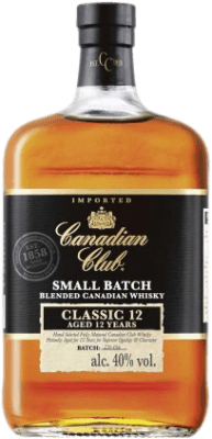 24,95 € 免费送货 | 威士忌混合 Canadian Club Small Batch Classic 加拿大 12 岁 瓶子 70 cl