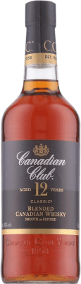 34,95 € 免费送货 | 威士忌混合 Canadian Club Small Batch Classic 加拿大 12 岁 瓶子 70 cl