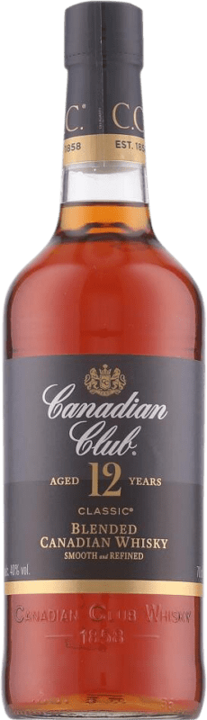 33,95 € Spedizione Gratuita | Whisky Blended Canadian Club Small Batch Classic Canada 12 Anni Bottiglia 70 cl