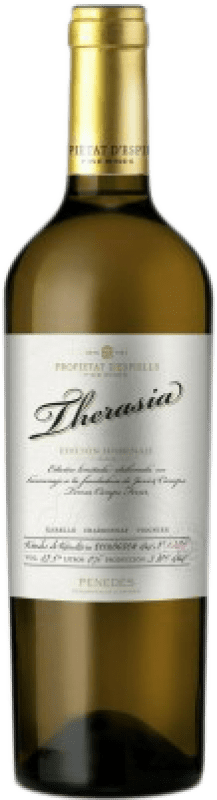 29,95 € Envío gratis | Vino Blanco Juvé y Camps Therasia D.O. Penedès España Viognier, Xarel·lo, Chardonnay 75 cl