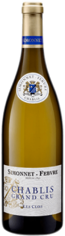 139,95 € 免费送货 | 白酒 Simonnet-Febvre Les Clos A.O.C. Chablis Grand Cru 法国 Chardonnay 瓶子 75 cl