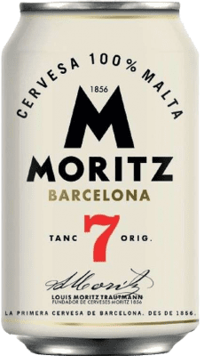 23,95 € Kostenloser Versand | 24 Einheiten Box Bier Moritz 7 Katalonien Spanien Alu-Dose 33 cl