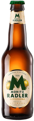 19,95 € Envoi gratuit | Boîte de 12 unités Bière Moritz Radler Catalogne Espagne Bouteille Tiers 33 cl