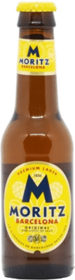 12,95 € Free Shipping | 12 units box Beer Moritz D.O. Catalunya Spain Small Bottle 20 cl