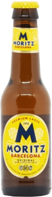 11,95 € Free Shipping | 12 units box Beer Moritz Catalonia Spain Small Bottle 20 cl