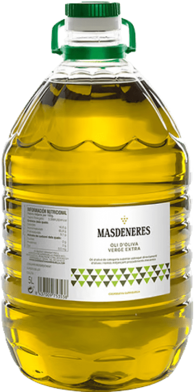 98,95 € Spedizione Gratuita | Olio d'Oliva Garriguella Masdeneres Catalogna Spagna Caraffa 5 L