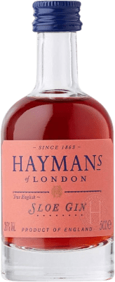 3,95 € Spedizione Gratuita | Gin Gin Hayman's Sloe Gin Regno Unito Bottiglia Miniatura 5 cl
