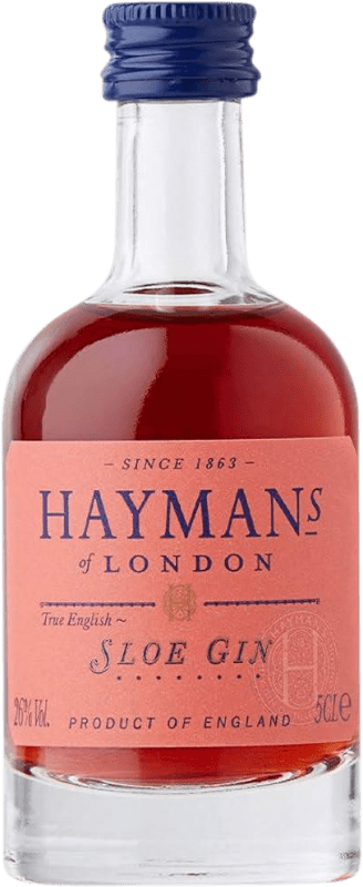 3,95 € Envoi gratuit | Genièvre Gin Hayman's Royaume-Uni Mini-Bouteille 5 cl Sloe Berries — Prunelles