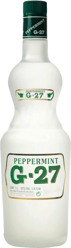 16,95 € Бесплатная доставка | Ликеры Salas G-27 Peppermint Blanco Испания Специальная бутылка 1,5 L