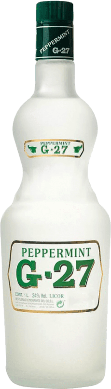 21,95 € Envío gratis | Licor de Hierbas Salas G27 Blanco España Botella Especial 1,5 L Peppermint — Menta
