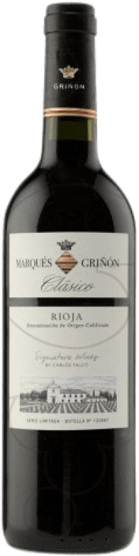 7,95 € Envio grátis | Vinho Tinto Marqués de Griñón Clássico Crianza D.O.Ca. Rioja La Rioja Espanha Garrafa 75 cl