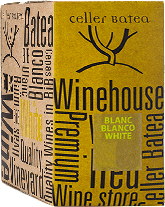 11,95 € Envio grátis | Vinho branco Celler de Batea Blanco Jovem Catalunha Espanha Grenache Branca, Altesse Bag in Box 3 L