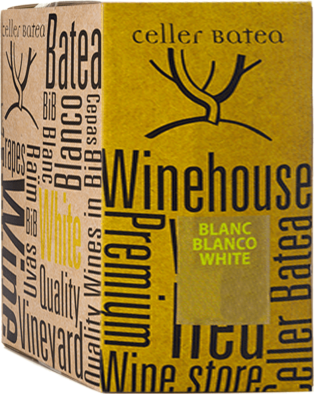 11,95 € Spedizione Gratuita | Vino Bianco Celler de Batea Giovane Catalogna Spagna Garnacha — Grenache, Altesse Bag in Box 3 L