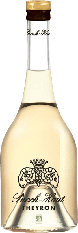 26,95 € Envío gratis | Vino Blanco Château Puech-Haut Theyron Joven I.G.P. Vin de Pays d'Oc Languedoc-Roussillon Francia Vermentino Botella 75 cl