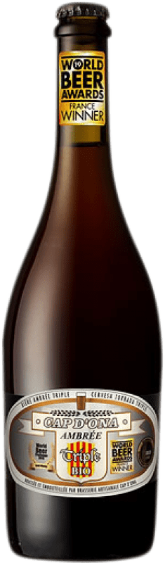 7,95 € Spedizione Gratuita | Birra Apats Cap d'Ona Ambrée Triple Bio Francia Bottiglia 75 cl