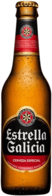 10,95 € Бесплатная доставка | Пиво Estrella Galicia Especial Испания треть литровая бутылка 33 cl