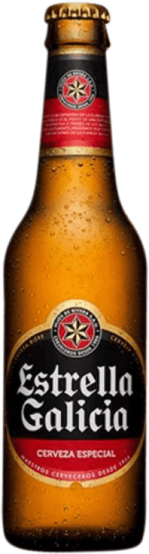 10,95 € Spedizione Gratuita | Birra Estrella Galicia Especial Spagna Bottiglia Terzo 33 cl