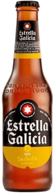 1,95 € 免费送货 | 啤酒 Estrella Galicia sin Gluten 西班牙 三分之一升瓶 33 cl