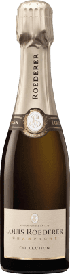 47,95 € Envio grátis | Espumante Branco Louis Roederer Brut — Bruto Collection — Coleção Grande Reserva A.O.C. Champagne Champagne França Pinot Noir, Chardonnay, Pinot Meunier Meia Garrafa 37 cl