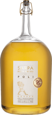 139,95 € Kostenloser Versand | Grappa Poli Sarpa Italien Spezielle Flasche 3 L