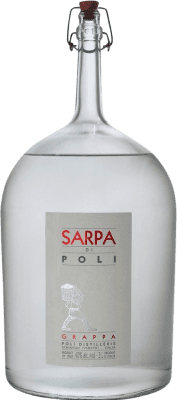 168,95 € Envio grátis | Aguardente Grappa Poli Sarpa Itália Garrafa Especial 3 L